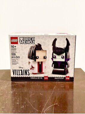 LEGO Brickheadz 40620 Disney Cruella & Maleficent NIB Sealed in Hand